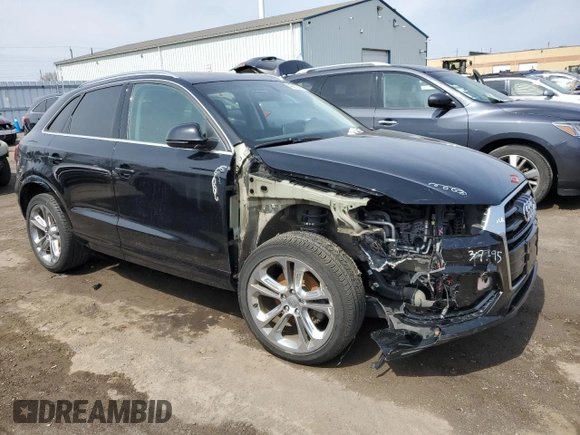 2018 Audi Q3 Premium Plus with VIN WA1JCCFS6JR032240, listed as a Copart auction lot 48233765 with 76,273 mi miles and Salvage Title. Bid and sale history available at carsss.com. Image 4.