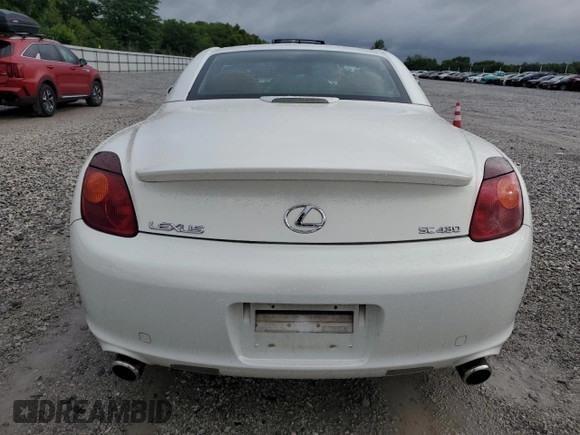 2002 Lexus SC 430 z VIN JTHFN48Y020031831, wystawiony jako Copart lot #60928345 z przebiegiem 97 935 mil mil oraz Szkoda całkowita • Salvage title. Historia ofert i sprzedaży dostępna na DreamBid. Obrazek 6.