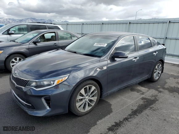 2018 Kia Optima LX with VIN 5XXGT4L35JG255245, listed as a Copart auction lot 45896845 with 62,553 mi miles and Salvage Title. Bid and sale history available at carsss.com. Image 1.
