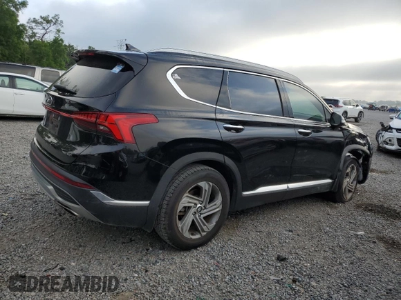 2022 Hyundai Santa Fe SEL with VIN 5NMS34AJ4NH404151, listed as a Copart auction lot 51321385 with 27,754 mi miles and Salvage Title. Bid and sale history available at DreamBid. Image 3.