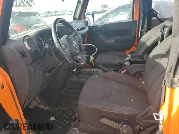 2013 Jeep Wrangler Sport with VIN 1C4AJWAG7DL550851, listed as a Copart auction lot 88639225 with Not Provided miles and Salvage Title. Bid and sale history available at carsss.com. Image 7.