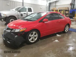 2007 Honda Civic Cpe EX with VIN 2HGFG118X7H545159, listed as a Copart auction lot 45537295 with 161,510 mi miles and Clean Title. Bid and sale history available at carsss.com. Image 1.