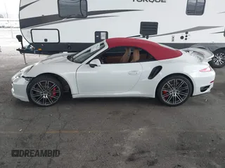 2015 Porsche 911 Turbo with VIN WP0CD2A9XFS178490, listed as a IAAI auction lot 41383315 with 14,345 mi miles. Bid and sale history available at carsss.com. Image 13.