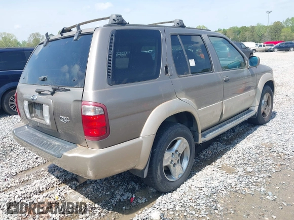 2001 Infiniti QX4 with VIN JNRDR09X11W201136, listed as a IAAI auction lot 41904963 with 198,345 mi miles and . Bid and sale history available at DreamBid. Image 4.