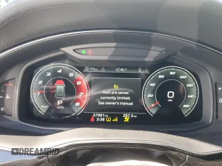 2021 Audi Q8 Prestige with VIN WA1FVAF17MD006212, listed as a Copart auction lot 46229225 with 57,061 mi miles and Salvage title. Bid and sale history available at DreamBid. Image 9.