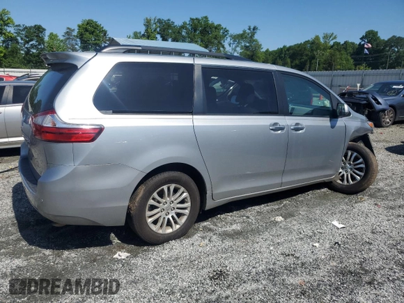 2016 Toyota Sienna XLE с VIN 5TDYK3DC9GS718138, выставлен на аукционе Copart как лот 57137635 с пробегом 105 384 миль миль и Списание • Salvage title. История ставок и продаж доступна на DreamBid. Изображение 3.