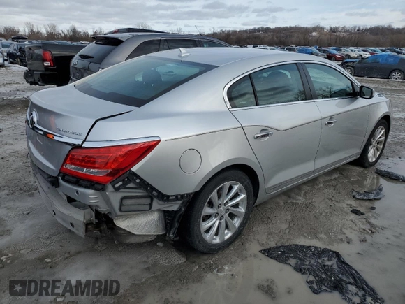2014 Buick LaCrosse with VIN 1G4GA5G33EF110517, listed as a Copart auction lot 85330474 with 137,297 mi miles and Salvage title. Bid and sale history available at DreamBid. Image 3.