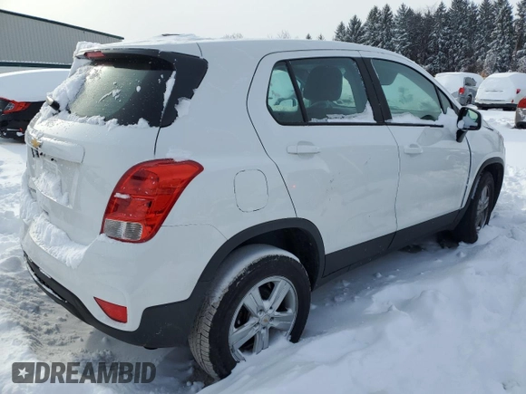 2017 Chevrolet Trax LS with VIN KL7CJNSB4HB129605, listed as a Copart auction lot 84695884 with 150,242 mi miles and Non Repairable. Bid and sale history available at carsss.com. Image 3.