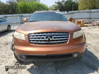 2004 Infiniti FX with VIN JNRAS08W54X224093, listed as a Copart auction lot 54013415 with 195,797 mi miles and Salvage Title. Bid and sale history available at DreamBid. Image 5.