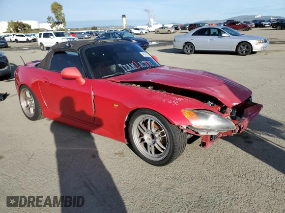 2000 Honda S2000 with VIN JHMAP1141YT005448, listed as a Copart auction lot 45676755 with Not Provided miles and Salvage Title. Bid and sale history available at DreamBid. Image 4.