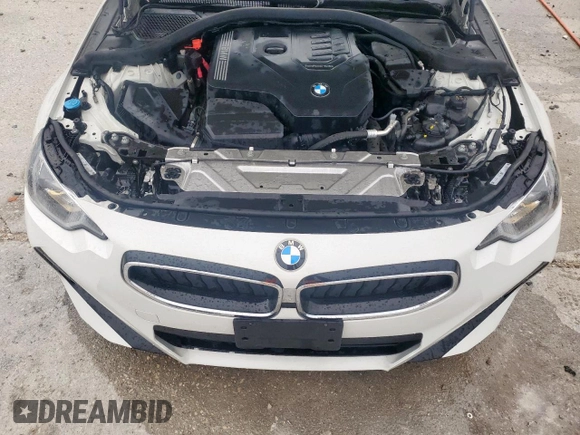 2023 BMW 2 Series 230i with VIN 3MW23CM0XP8D29605, listed as a Copart auction lot 60284905 with 39,622 mi miles and Salvage title. Bid and sale history available at DreamBid. Image 11.