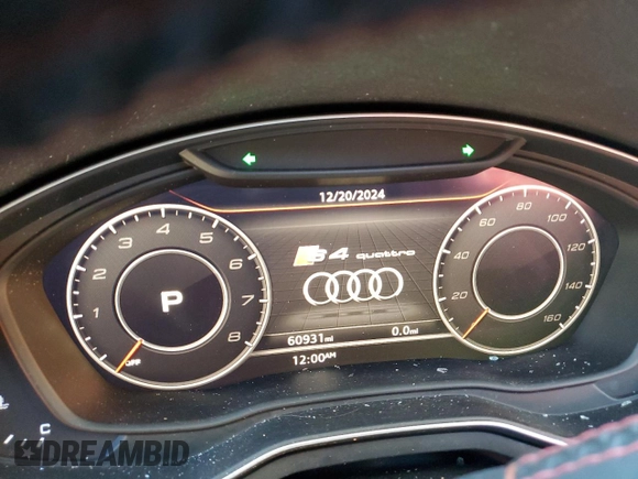 2018 Audi S4 Premium Plus z VIN WAUB4AF43JA115973, wystawiony jako Copart lot #86988524 z przebiegiem 60 931 mil mil oraz Szkoda całkowita • Salvage title. Historia ofert i sprzedaży dostępna na DreamBid. Obrazek 9.