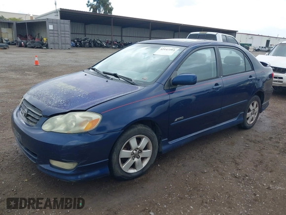 2003 Toyota Corolla CE with VIN 2T1BR32E33C029785, listed as a IAAI auction lot 42147204 with 284,900 mi miles and . Bid and sale history available at DreamBid. Image 2.