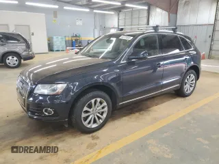 2014 Audi Q5 Premium Plus with VIN WA1LFAFP6EA052556, listed as a Copart auction lot 60723085 with 99,312 mi miles and Salvage title. Bid and sale history available at DreamBid. Image 1.