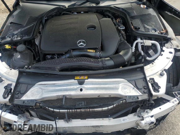 2021 Mercedes-Benz C 300 with VIN W1KWF8DB9MR631906, listed as a Copart auction lot 62200335 with 48,267 mi miles and Salvage title. Bid and sale history available at DreamBid. Image 11.