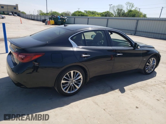 2018 Infiniti Q50 Luxe z VIN JN1EV7APXJM366783, wystawiony jako Copart lot #51775315 z przebiegiem 35 972 mil mil oraz Szkoda całkowita • Salvage title. Historia ofert i sprzedaży dostępna na DreamBid. Obrazek 3.