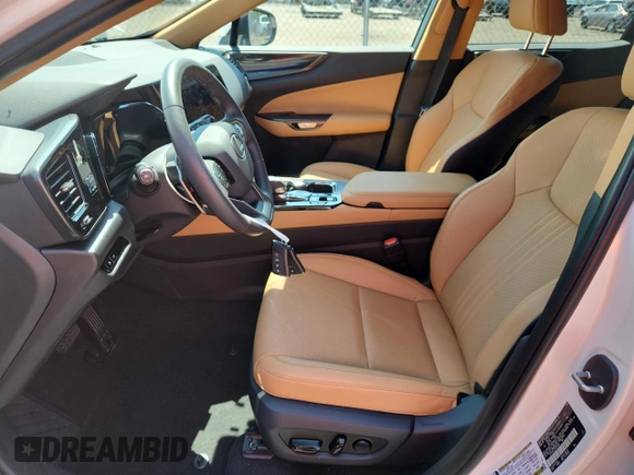 2025 Lexus NX 350 z VIN 2T2AGCEZ2SC073402, wystawiony jako Copart lot #63376795 z przebiegiem 4 987 mil mil oraz Szkoda całkowita • Salvage title. Historia ofert i sprzedaży dostępna na DreamBid. Obrazek 7.