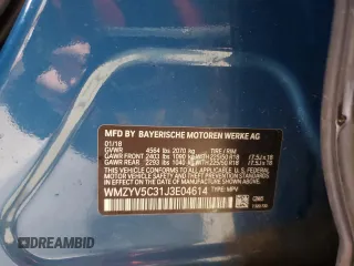 2018 MINI Countryman Cooper с VIN WMZYV5C31J3E04614, выставлен на аукционе Copart как лот 57802375 с пробегом 121 302 миль миль и Списание • Salvage title. История ставок и продаж доступна на DreamBid. Изображение 13.