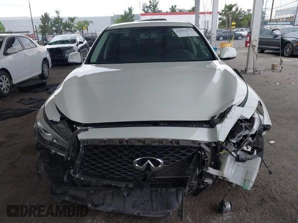 2018 Infiniti Q50 Luxe with VIN JN1EV7AP9JM354656, listed as a IAAI auction lot 42031131 with 67,432 mi miles and . Bid and sale history available at DreamBid. Image 6.