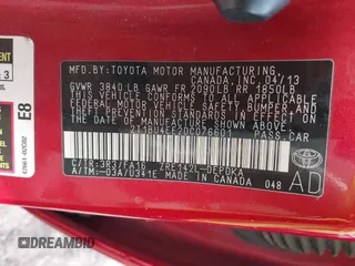 2013 Toyota Corolla L with VIN 2T1BU4EE2DC076601, listed as a IAAI auction lot 38113230 with Not Provided miles and . Bid and sale history available at DreamBid. Image 9.