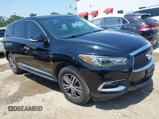 2020 Infiniti QX60 Luxe with VIN 5N1DL0MM9LC516314, listed as a IAAI auction lot 42211223 with 112,796 mi miles and . Bid and sale history available at DreamBid. Image 1.
