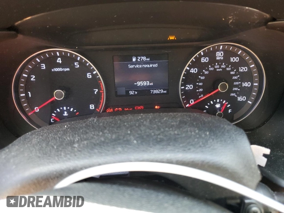 2021 Kia Forte LXS with VIN 3KPF24AD1ME340977, listed as a Copart auction lot 53044505 with 73,829 mi miles and Salvage title. Bid and sale history available at DreamBid. Image 9.