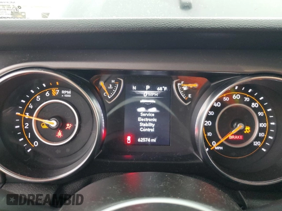 2021 Jeep Gladiator Willys z VIN 1C6HJTAG4ML600996, wystawiony jako Copart lot #59465435 z przebiegiem 62 574 mil mil oraz Szkoda całkowita • Salvage title. Historia ofert i sprzedaży dostępna na DreamBid. Obrazek 9.