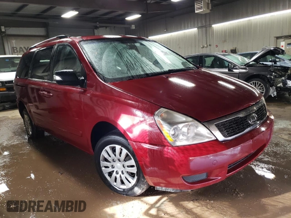 2012 Kia Sedona LX with VIN KNDMG4C71C6432577, listed as a Copart auction lot 49298405 with 205,983 mi miles and Salvage Title. Bid and sale history available at carsss.com. Image 4.