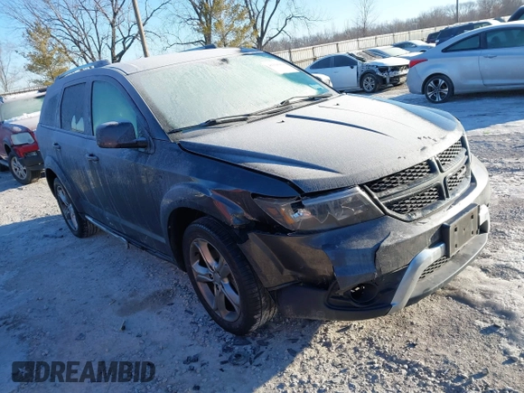 2016 Dodge Journey Crossroad Plus z VIN 3C4PDCGB0GT165975, wystawiony jako IAAI lot #41368904 z przebiegiem 101 835 mil mil oraz . Historia ofert i sprzedaży dostępna na DreamBid. Obrazek 1.