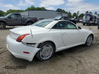 2003 Lexus SC 430 z VIN JTHFN48Y730038082, wystawiony jako Copart lot #52608085 z przebiegiem 133 491 mil mil oraz Szkody całkowita. Historia ofert i sprzedaży dostępna na DreamBid. Obrazek 3.