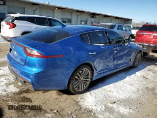 2018 Kia Stinger with VIN KNAE15LA6J6031365, listed as a Copart auction lot 87722525 with 62,489 mi miles and Salvage Title. Bid and sale history available at DreamBid. Image 3.
