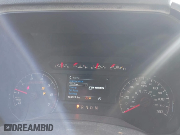 2018 Ford F-150 XL with VIN 1FTEW1EP9JFE03456, listed as a IAAI auction lot 41741500 with 104,123 mi miles. Bid and sale history available at carsss.com. Image 7.