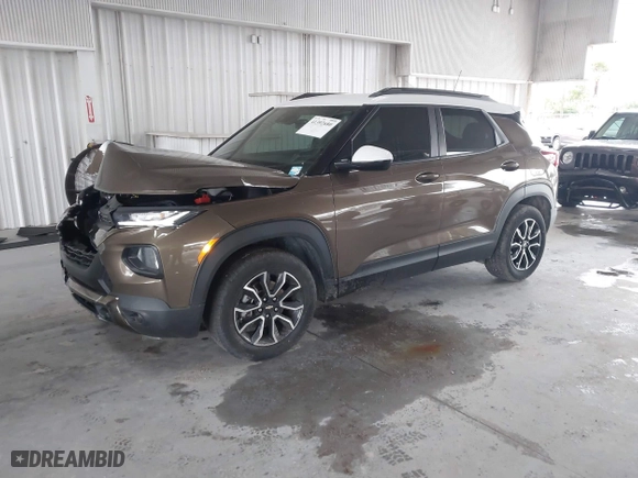 2021 Chevrolet TrailBlazer ACTIV with VIN KL79MVSL7MB172257, listed as a IAAI auction lot 41392680 with 31,222 mi miles. Bid and sale history available at carsss.com. Image 2.