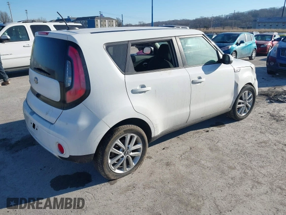 2018 Kia Soul + with VIN KNDJP3A57J7525304, listed as a IAAI auction lot 41670765 with 90,942 mi miles. Bid and sale history available at carsss.com. Image 4.