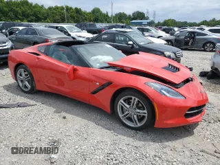 2017 Chevrolet Corvette 1LT with VIN 1G1YB2D70H5109758, listed as a Copart auction lot 63205154 with 5,471 mi miles and Salvage Title. Bid and sale history available at carsss.com. Image 4.