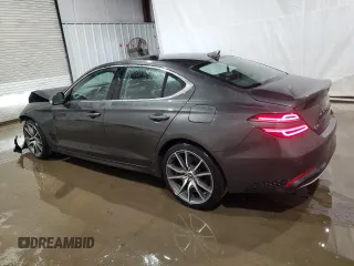 2023 Genesis G70 2.0T with VIN KMTG34TA1PU131167, listed as a Copart auction lot 80670154 with 27,980 mi miles and Clean Title. Bid and sale history available at DreamBid. Image 2.