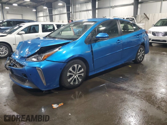 2022 Toyota Prius LE with VIN JTDL9MFU6N3040464, listed as a Copart auction lot 53653025 with 65,004 mi miles and Salvage title. Bid and sale history available at DreamBid. Image 1.