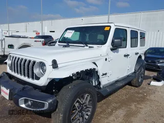2025 Jeep Wrangler Sahara with VIN 1C4PJXEN9SW517502, listed as a IAAI auction lot 41568926 with 400 mi miles and . Bid and sale history available at DreamBid. Image 6.