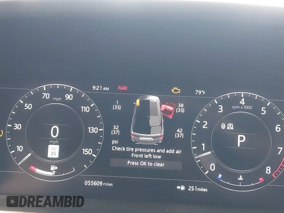 2020 Land Rover Range Rover Sport SE with VIN SALWG2SU1LA889481, listed as a IAAI auction lot 42678607 with 55,609 mi miles and . Bid and sale history available at DreamBid. Image 7.