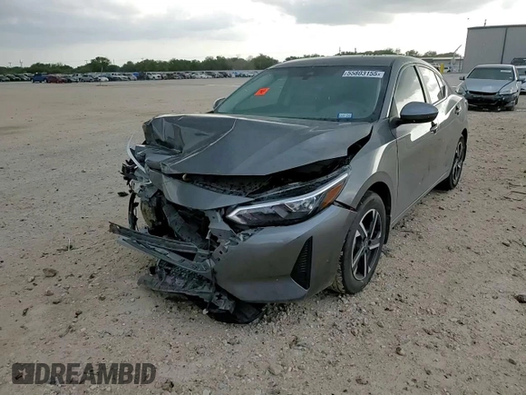 2024 Nissan Sentra SV z VIN 3N1AB8CV0RY323832, wystawiony jako Copart lot #55803155 z przebiegiem 7 346 mil mil oraz Szkoda całkowita • Salvage title. Historia ofert i sprzedaży dostępna na DreamBid. Obrazek 13.