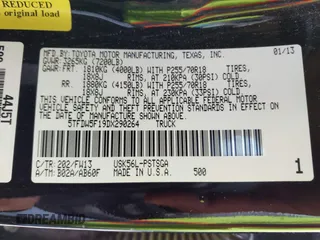 2013 Toyota Tundra с VIN 5TFDW5F19DX290264, выставлен на аукционе IAAI как лот 42319512 с пробегом 153 566 миль миль и . История ставок и продаж доступна на DreamBid. Изображение 9.