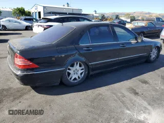 2003 Mercedes-Benz S 430 with VIN WDBNG70J43A347458, listed as a Copart auction lot 56427355 with Not provided miles and Clean title. Bid and sale history available at DreamBid. Image 3.