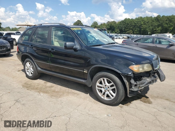 2004 BMW X5 3.0i with VIN 5UXFA13544LU20710, listed as a Copart auction lot 71647804 with 154,019 mi miles and Salvage Title. Bid and sale history available at carsss.com. Image 4.