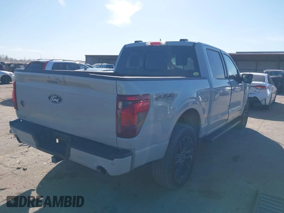 2024 Ford F-150 XLT with VIN 1FTFW3L57RFB09230, listed as a IAAI auction lot 41670274 with 13,614 mi miles. Bid and sale history available at carsss.com. Image 4.