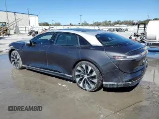 2023 Lucid Air Grand Touring with VIN 50EA1GBA1PA005532, listed as a Copart auction lot 76828684 with 0 mi miles and Non Repairable. Bid and sale history available at carsss.com. Image 2.
