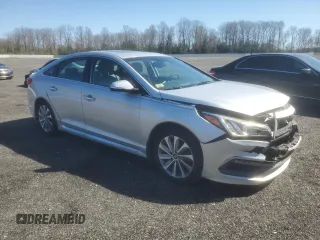 2015 Hyundai Sonata Sport with VIN 5NPE34AF5FH055238, listed as a Copart auction lot 49506805 with 82,312 mi miles and Salvage title. Bid and sale history available at DreamBid. Image 4.