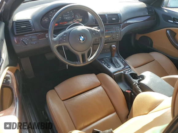 2005 BMW 3 Series 325Ci with VIN WBABW33455PX83299, listed as a Copart auction lot 49500375 with 90,521 mi miles and Salvage Title. Bid and sale history available at carsss.com. Image 8.