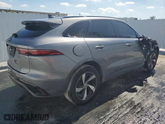 2024 Jaguar F-Pace R-Dynamic S with VIN SADCT2EX8RA739764, listed as a Copart auction lot 53101115 with 27,885 mi miles and Non repairable. Bid and sale history available at DreamBid. Image 3.