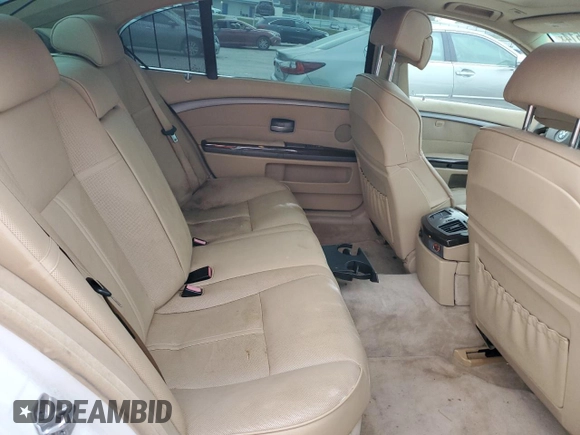 2005 BMW 7 Series 745Li z VIN WBAGN63545DS58481, wystawiony jako Copart lot #78895514 z przebiegiem Nie podano mil oraz Czysty tytuł • Clean title. Historia ofert i sprzedaży dostępna na DreamBid. Obrazek 10.