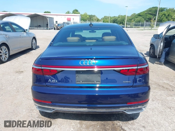 2019 Audi A8 with VIN WAU8DAF82KN017394, listed as a IAAI auction lot 42414936 with 22,482 mi miles and . Bid and sale history available at DreamBid. Image 16.
